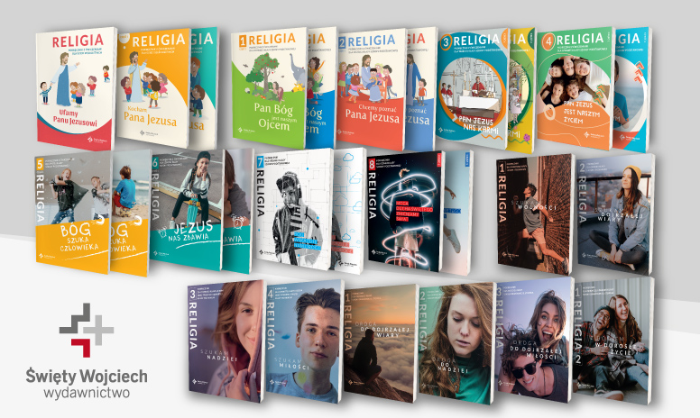 Tytuły podręczników Wydawnictwa Świętego Wojciecha obowiązujących w roku szkolnym 2023/2024